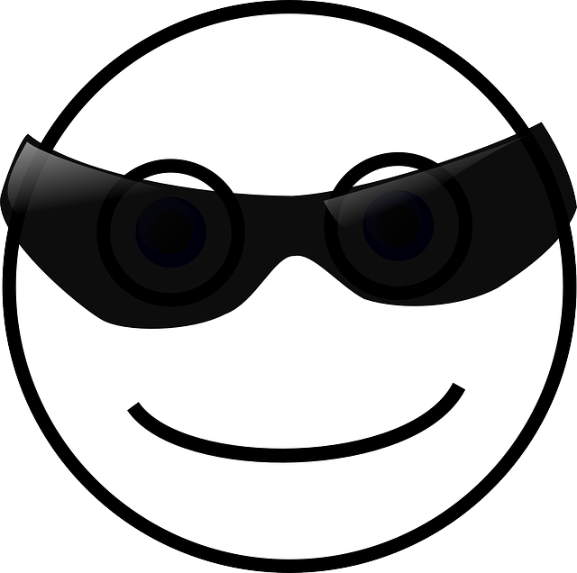 Free Vector Graphic Smiley Face Sun Sunglasses Free - Cool Smiley Clipart (640x636), Png Download