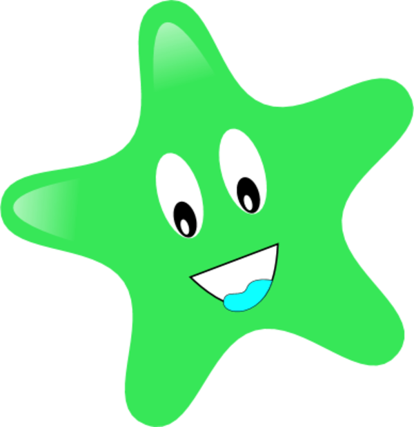 Stars Clipart Smile - Smiley Face Star Clipart - Png Download (600x619), Png Download