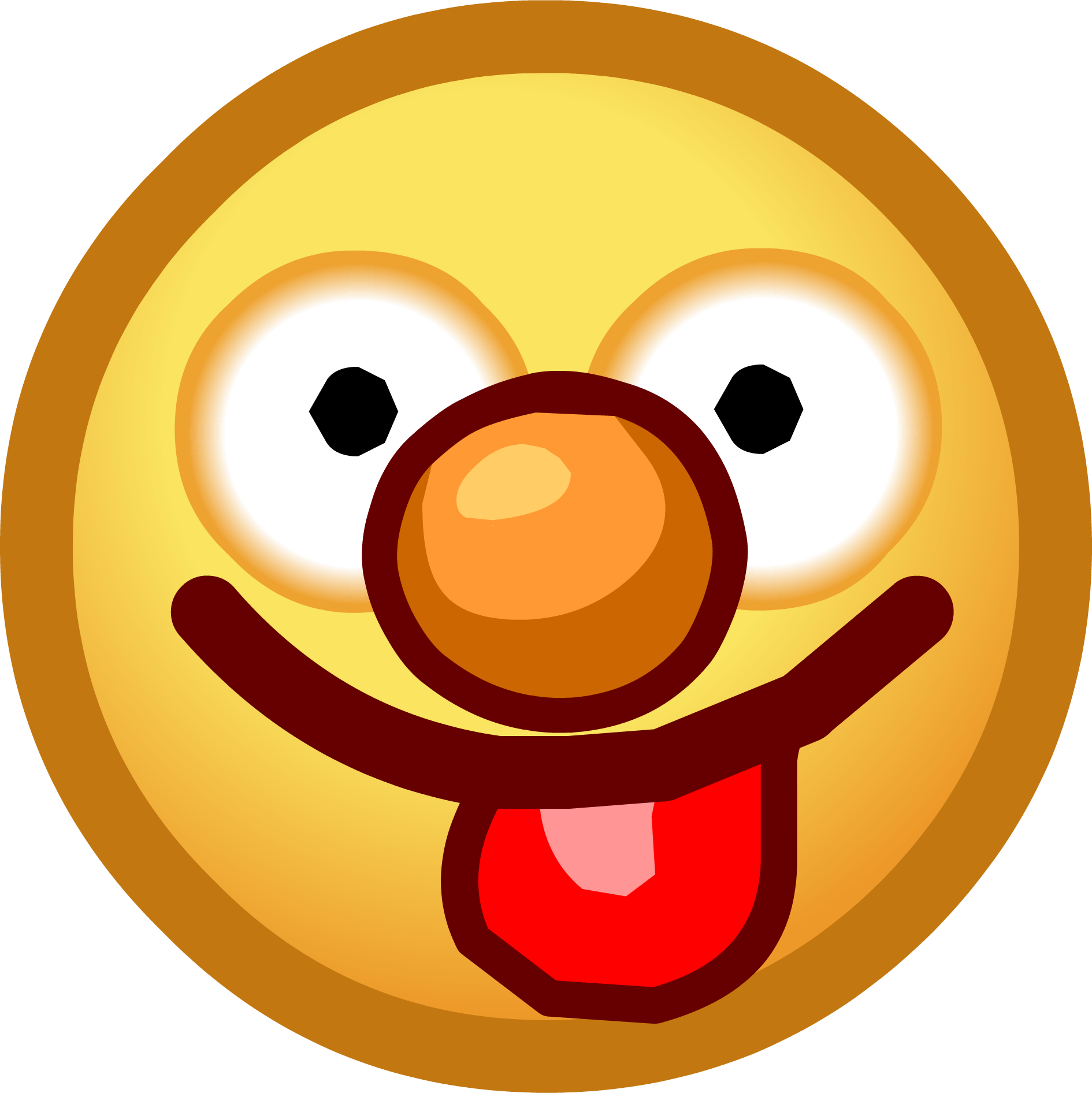 Picture Library Stock Free Tongue Face Emoticon - Club Penguin Emotes Clipart (1890x1892), Png Download
