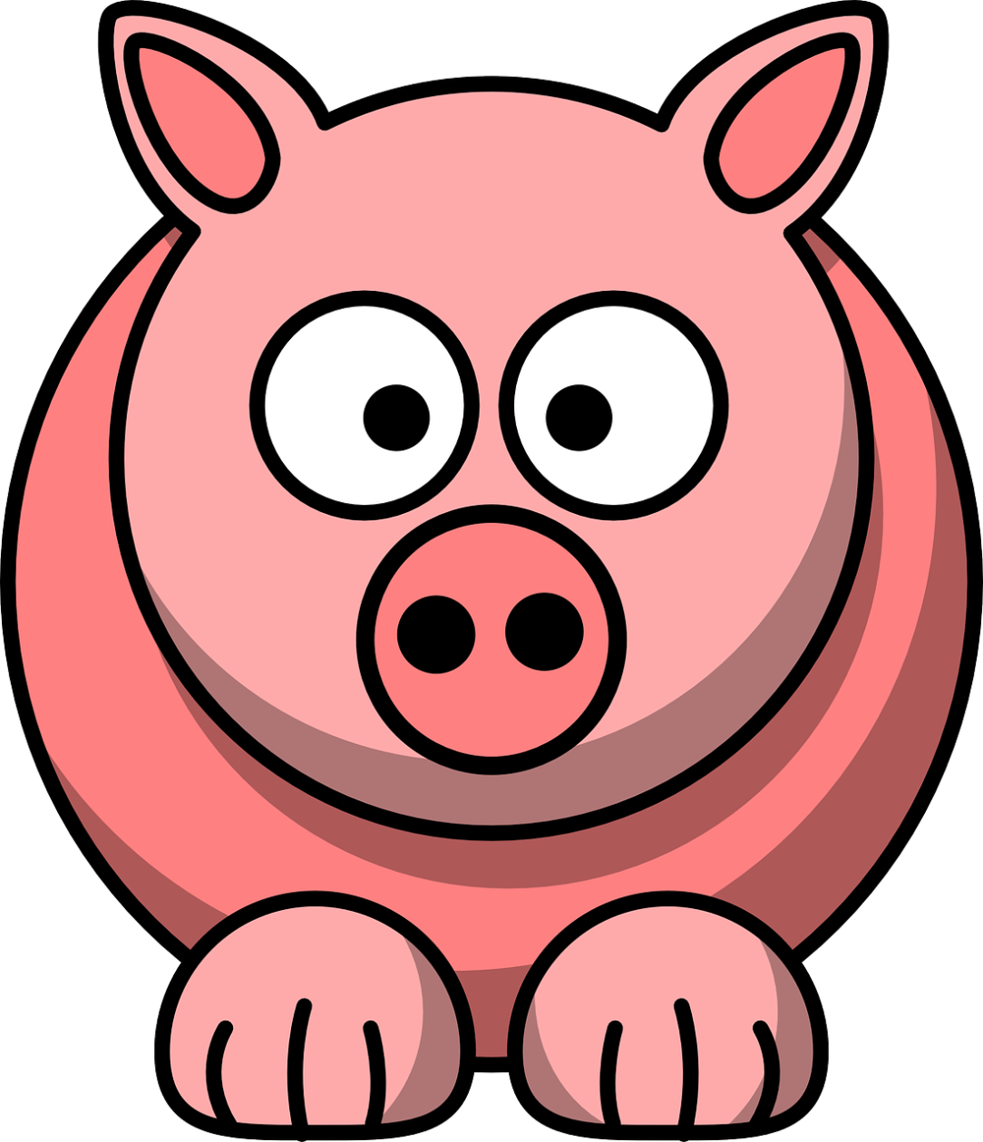 Pig Face Free Photo Animal Face Pig Mammal Head Funny - Gezeichnetes Schwein Clipart (619x720), Png Download