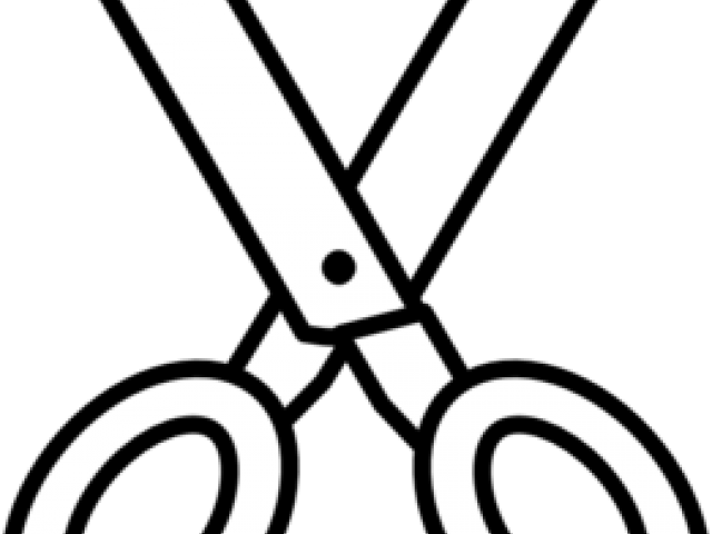 Scissor Clipart Outline - Png Scissors For Coloring Transparent Png (640x480), Png Download