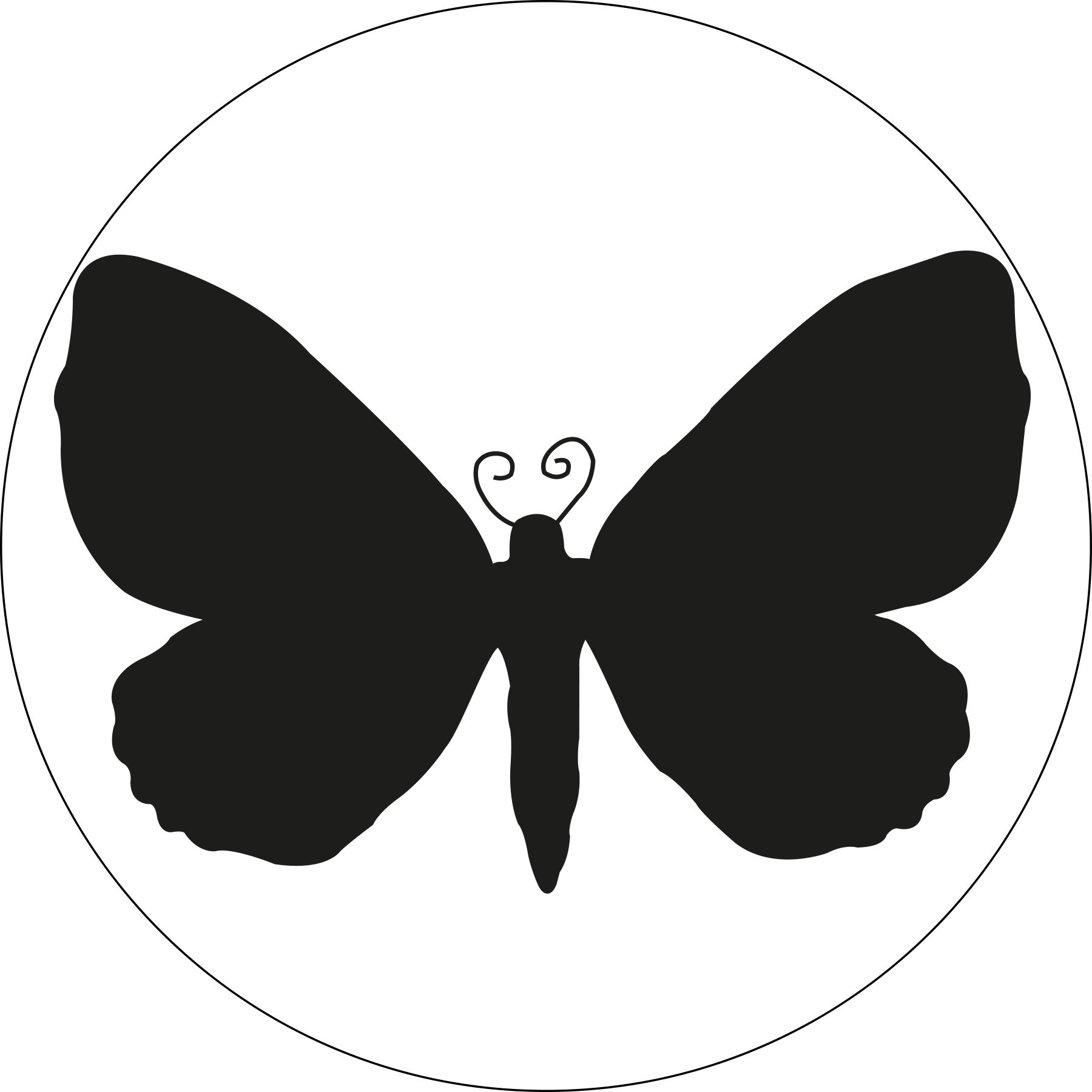 Eustroma - - Brush-footed Butterfly Clipart (1800x1800), Png Download