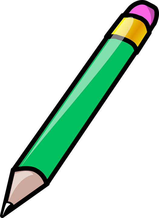 Green Clipart Eraser - Green Pencil Clipart - Png Download (525x720), Png Download