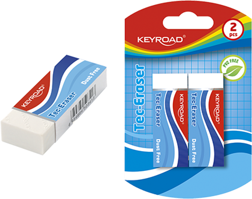 Erasers Blister - Temperówka Keyroad 2 Sztuki Clipart (900x800), Png Download