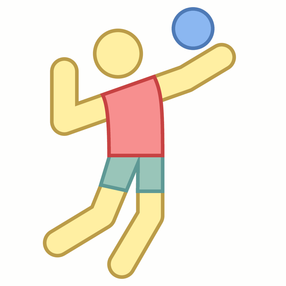 Volleyball Donation - Clip Art - Png Download (1000x1000), Png Download