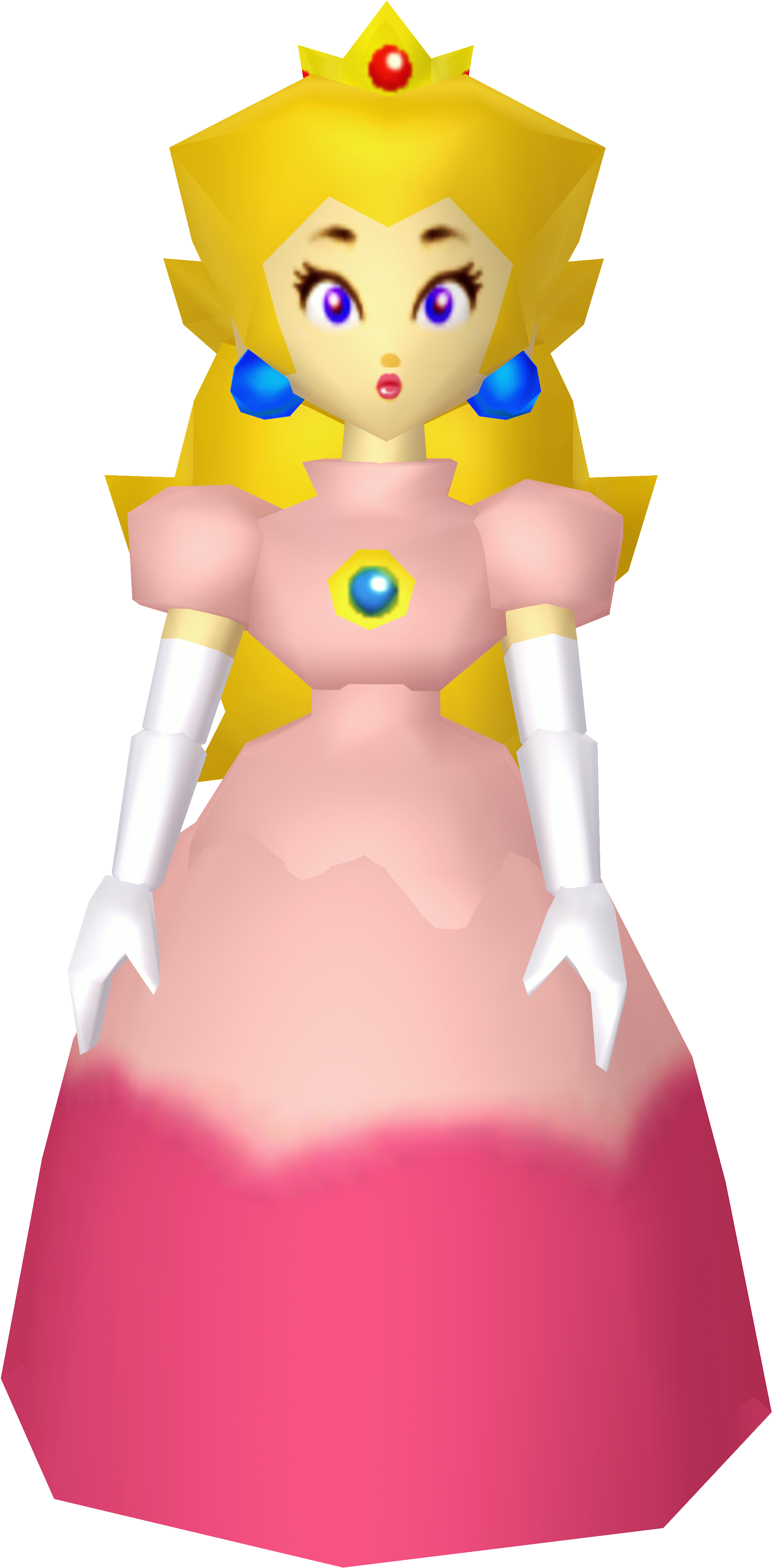 Image N Sm Peach Render K By - Sm64 Peach Clipart (4000x4483), Png Download