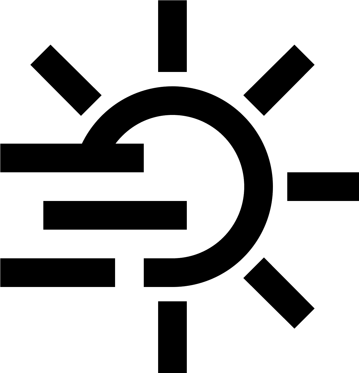 It's A Logo To Describe Fog - Day Icon Clipart (1600x1600), Png Download