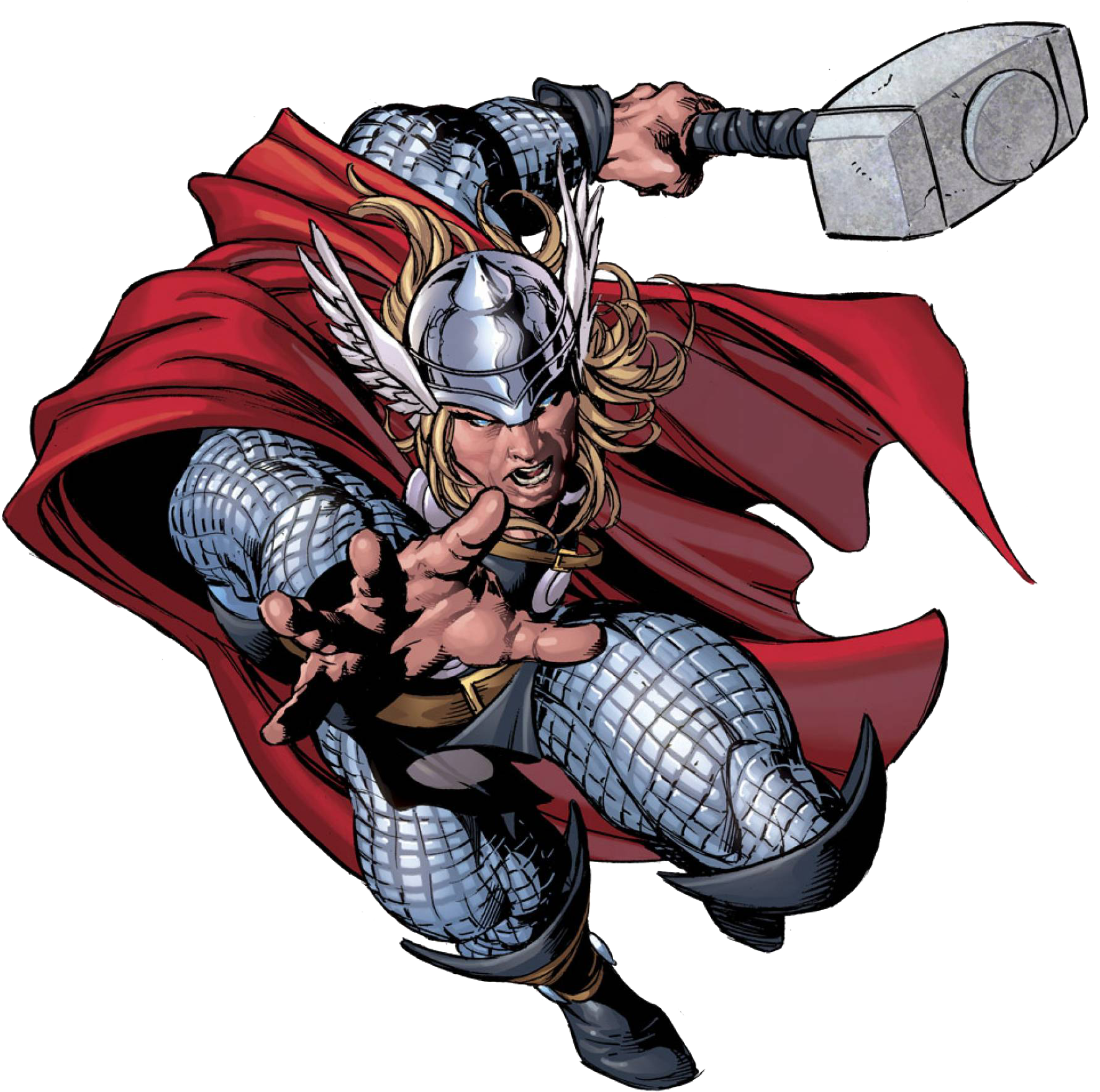 Character Profile Series Thor Marvel Super Heroes Clipart - Marvel Universe Action Figure - Thor - Png Download (1839x1920), Png Download