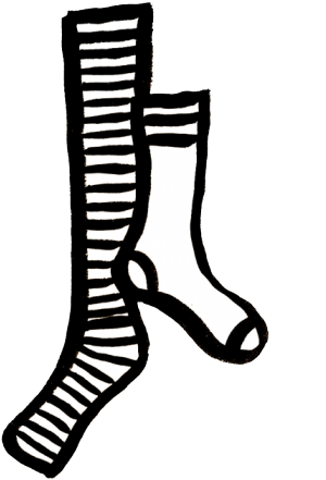 Socks Clipart Mismatched Sock - Sock - Png Download (640x480), Png Download
