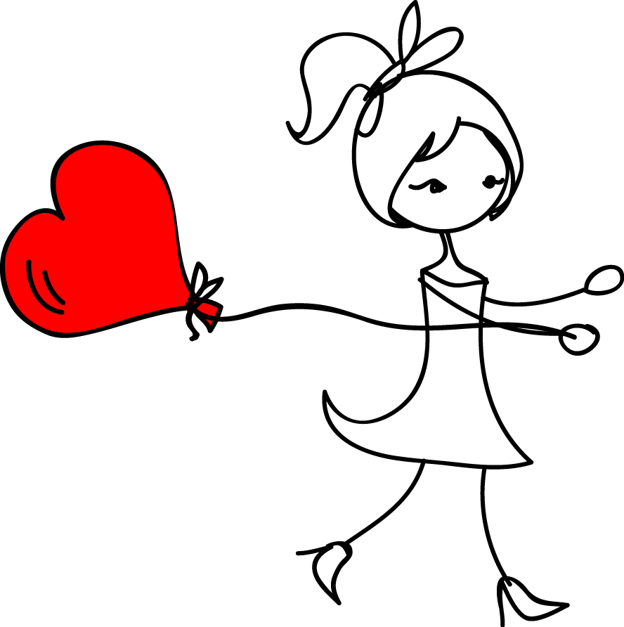 Clipart Socks Lost Sock - Muñecos Palito San Valentin - Png Download (888x892), Png Download