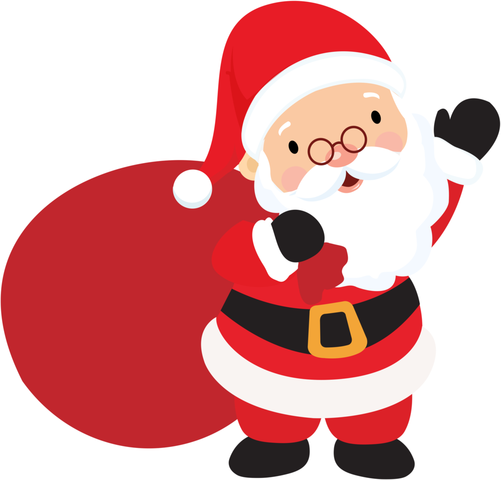 Santaclause1 1 - Christmas Day Clipart (1000x957), Png Download