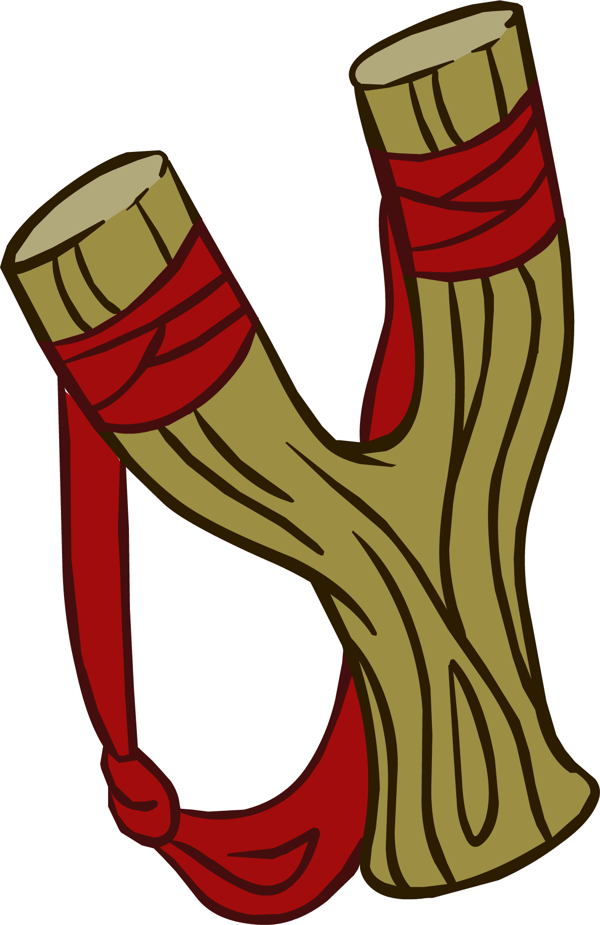 Club Clipart Club Weapon - Club Penguin Slingshot - Png Download (1210x1863), Png Download