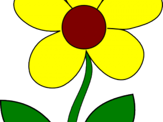 Yellow Flower Clipart 4 Flower - Flower Yellow Clip Art - Png Download (640x480), Png Download