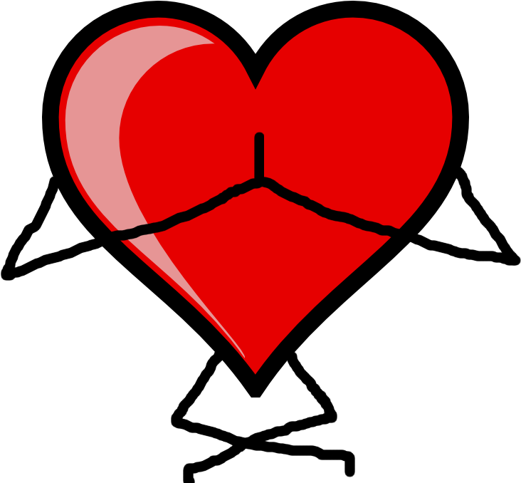 Yoga Heart Png - Yoga Hearts Clipart (1000x800), Png Download