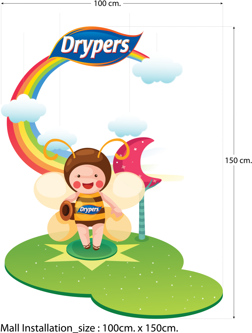 Mall Installation - Best Gift - Cartoon Butterfly Child Hoodie/t-shirt/mug Clipart (1400x1415), Png Download