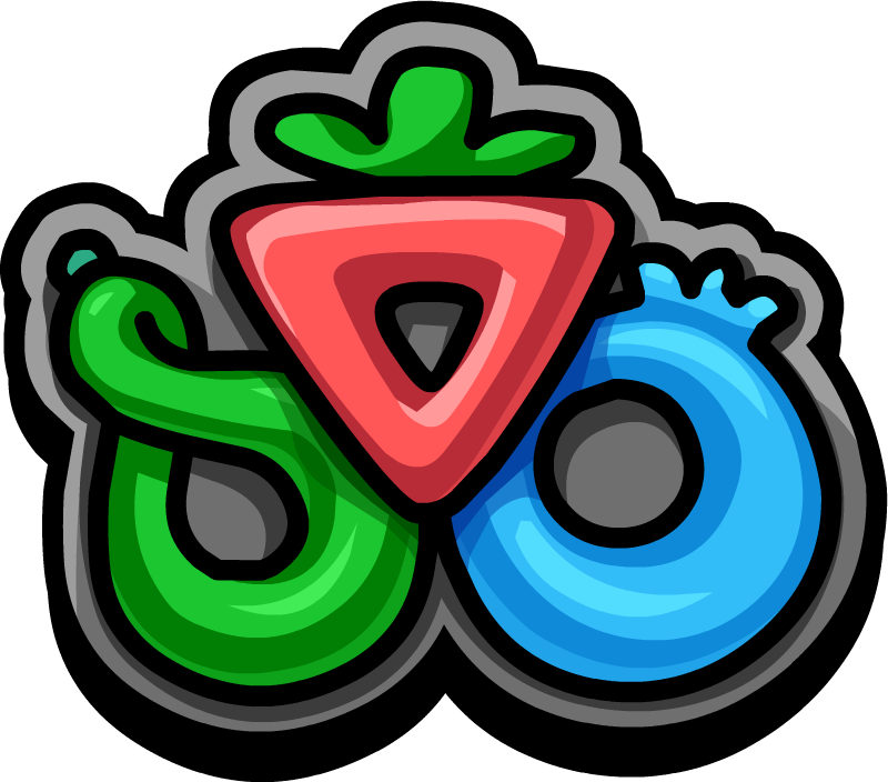 School & Skate Party Puffle Berry Mall Logo - Club Penguin Puffles Logo Clipart (800x704), Png Download