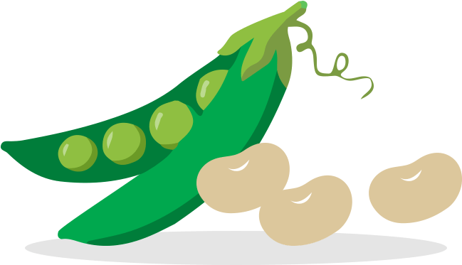 Pea Clipart Green Veggy - Vegetable - Png Download (720x475), Png Download