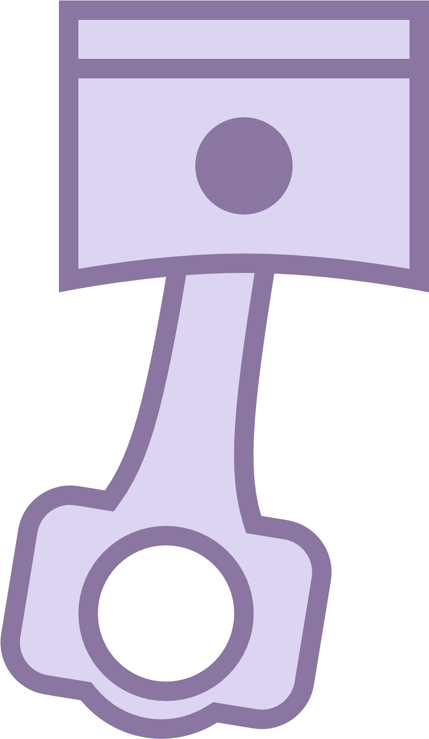 This Logo Represents A Piston And Is Made Up Of A Rectangle - Cartoon Clipart (1600x1600), Png Download