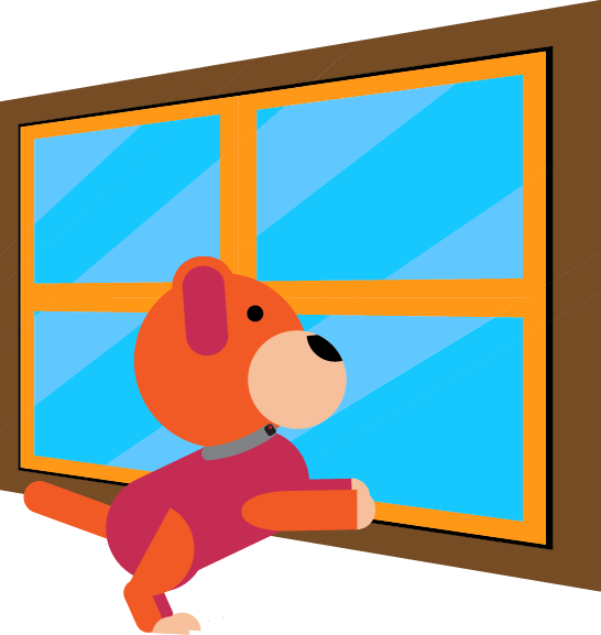 Dog Separation Axiety - Dog Clipart (546x577), Png Download