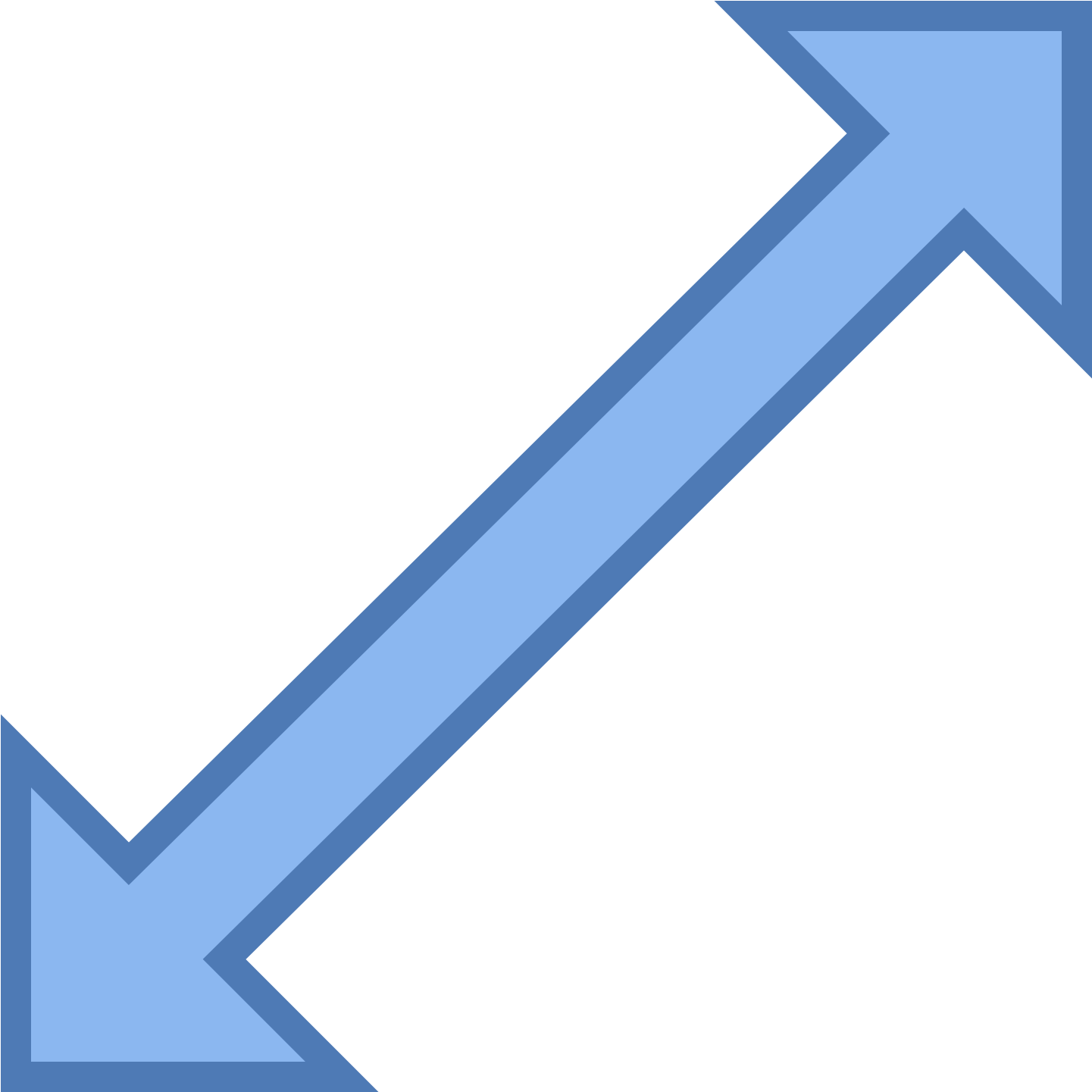 7 - Diagonal Movement - Expand Icon Clipart (1600x1600), Png Download