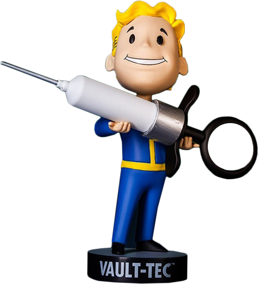 Vault Boy Png Fallout 4 Medicine Vault Boy 111 Bobble - Action Figure Clipart (857x942), Png Download