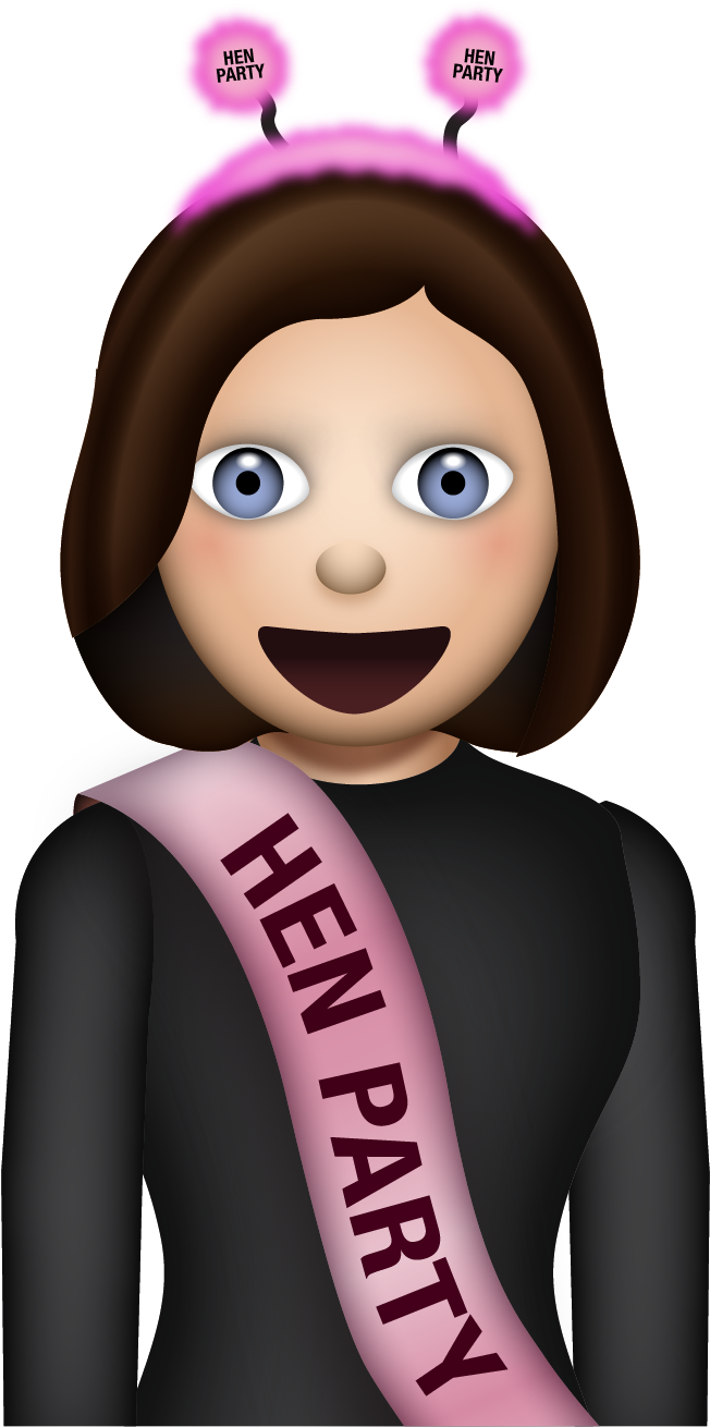 The Best Friend Hen Emoji - Hen Do Emoji Clipart (1333x1333), Png Download