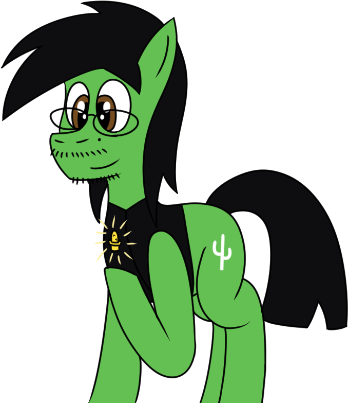 Bsalg93, Beard, Earth Pony, Glasses, Moustache, Oc, - Cartoon Clipart (800x800), Png Download
