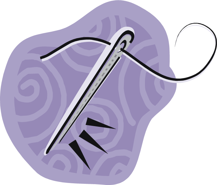 Needle Purple - « - Illustration Clipart (750x641), Png Download