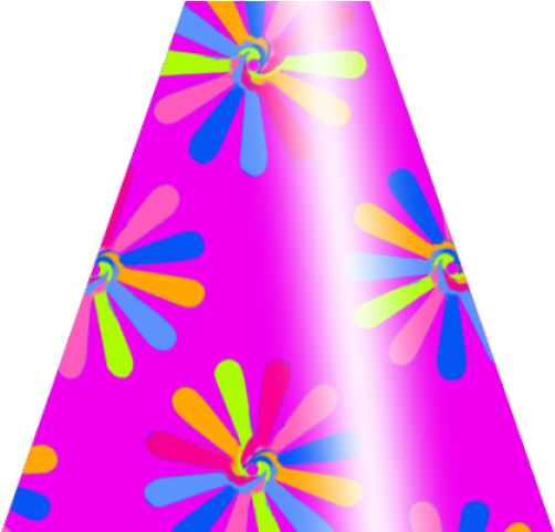 Triangle Clipart Hat - Party Hat Transparent Background - Png Download (640x480), Png Download