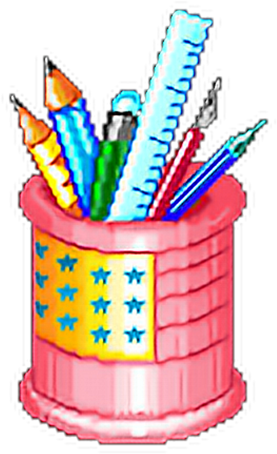 Artist Art Artsupplies Pixel Pixelated Pencils Coloured - Pixel Clipart (1024x1024), Png Download