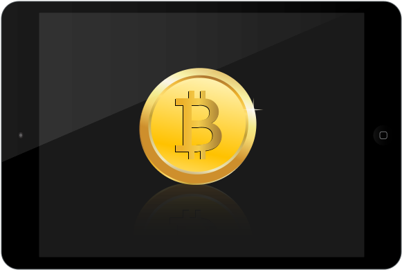 Free Bitcoin Inside Ipad - Vector Graphics Clipart (800x800), Png Download