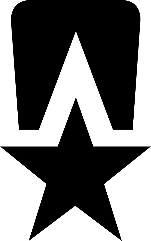 Si Glyph Medal Star Comments - Stern Png Clipart (616x980), Png Download