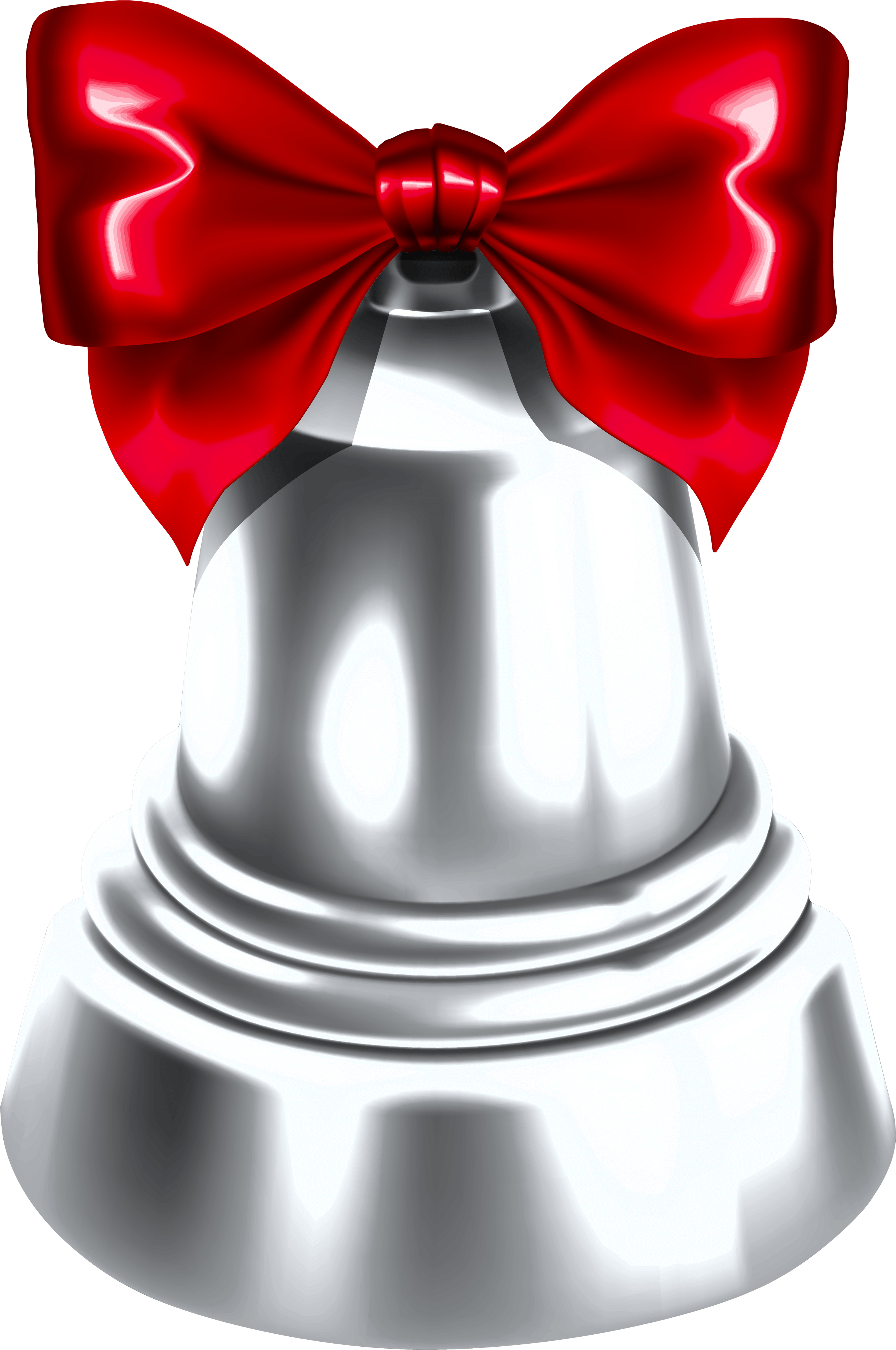 Christmas Silver Bell Png Clipart Image - Clipart Christmas Silver Bell Transparent Png (3318x5000), Png Download