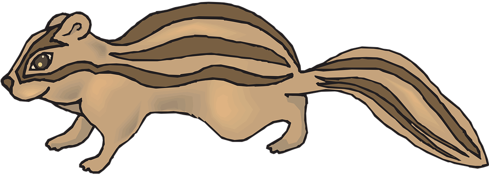 Clipart Of A Happy Dancing Male Chipmunk - Clip Art - Png Download (960x480), Png Download