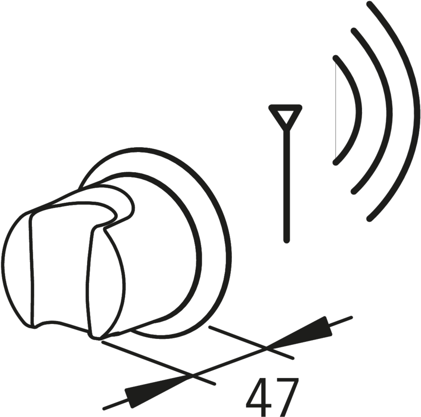 272550 Oras Optima, Smart Hand Shower Holder, - Drawing Clipart (1090x1080), Png Download