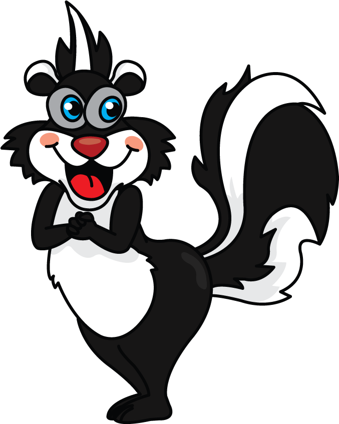 Skunk Clipart Thumper - Drawing - Png Download (720x1280), Png Download