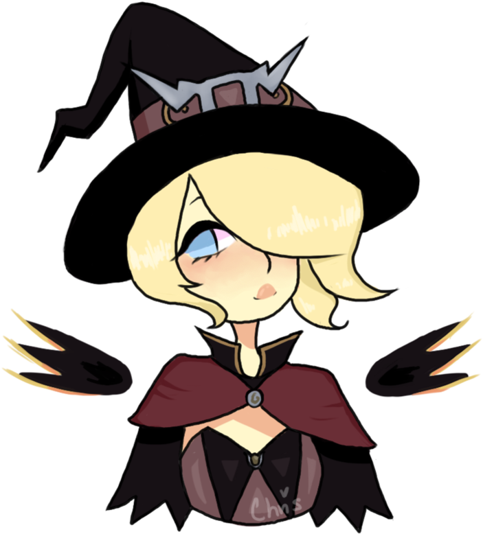 Witch Mercy By Weabunny - Overwatch Anime Mercy Drawing Clipart (903x885), Png Download
