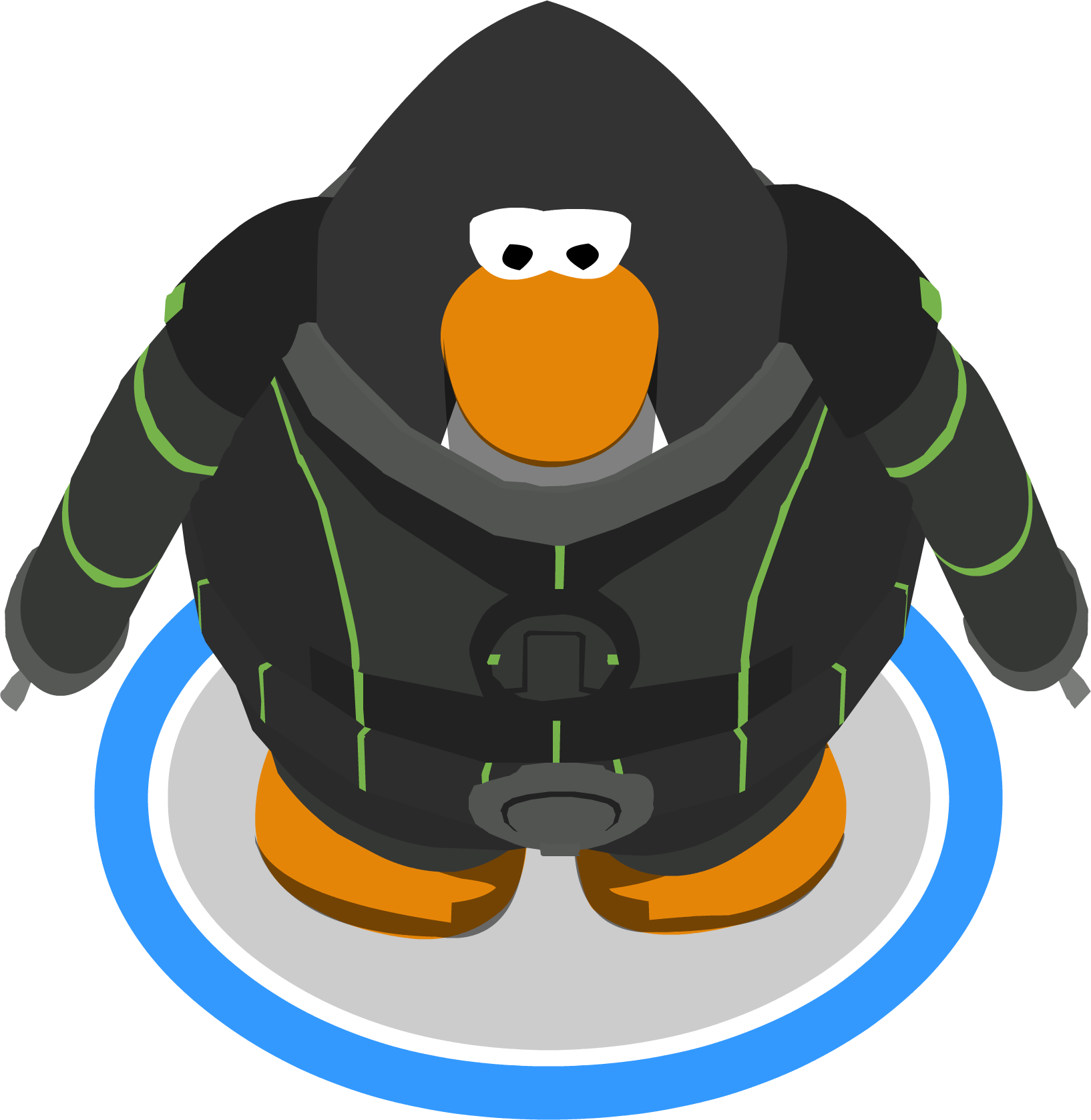 Hazard Suit Ig - Club Penguin Vuvuzela Clipart (1634x1677), Png Download