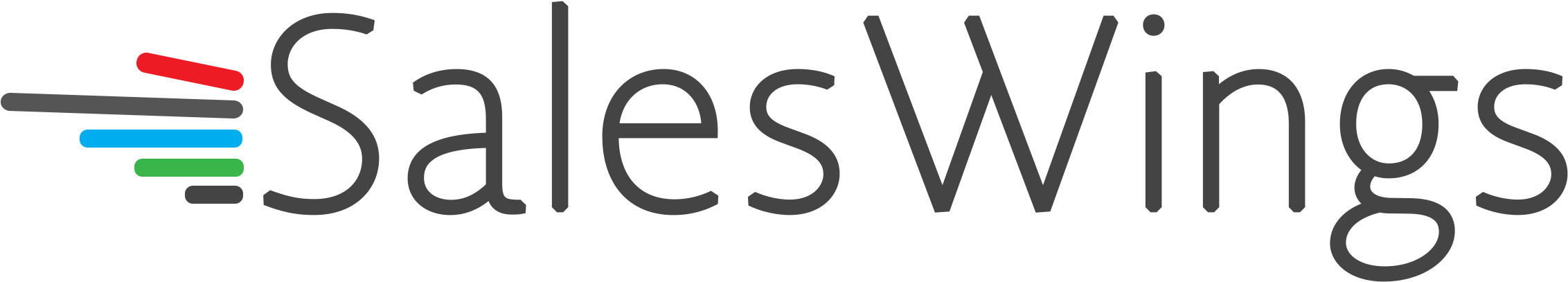 Saleswings Is On The Crm Sushi Podcast With Wes Schaeffer, - Saleswings Logo Clipart (2547x588), Png Download