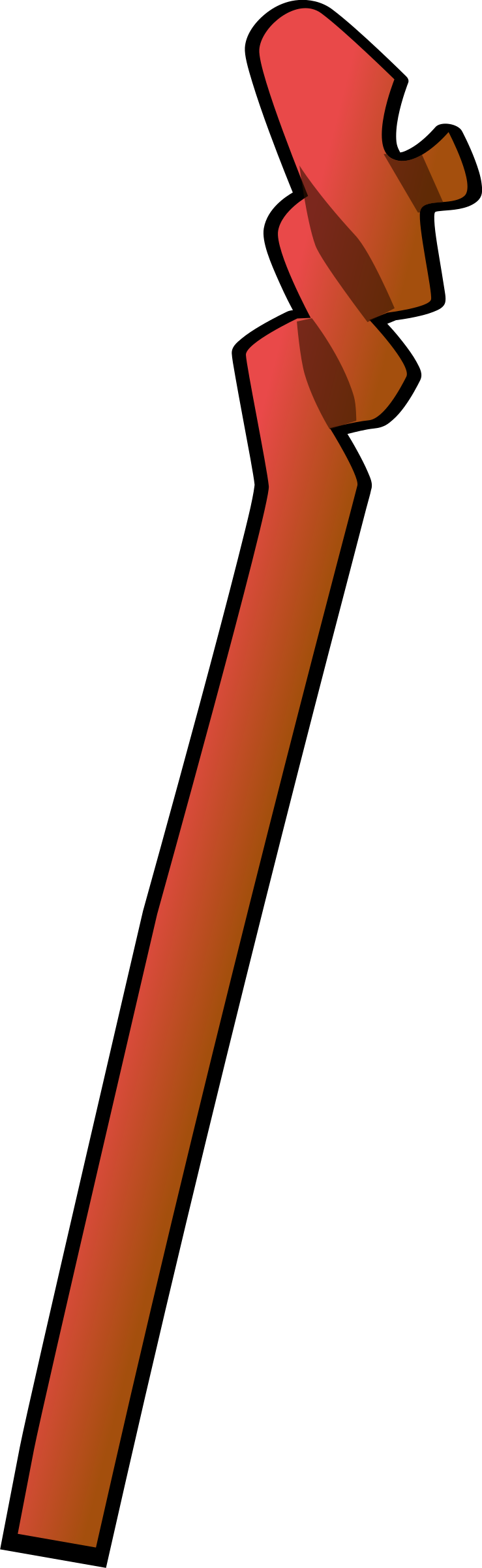 Big Image - Magic Staff Clipart - Png Download (739x2400), Png Download