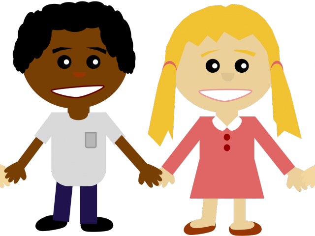 Culture Clipart Person Different - Friends Holding Hands Cartoon - Png Download (640x480), Png Download