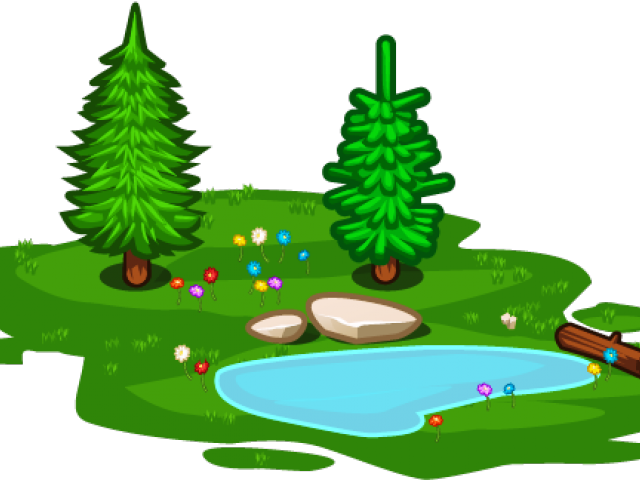 Hiking Clipart Tree - Lake Clipart Png Transparent Png (640x480), Png Download