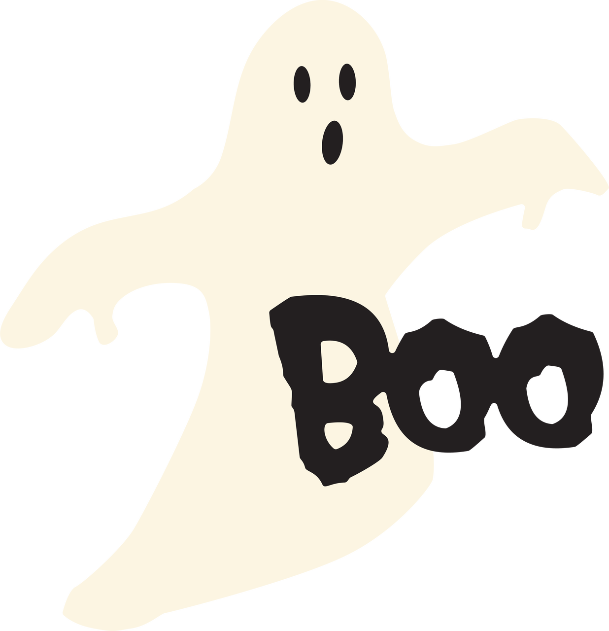 Image - Carta Bella Paper Haunted House Ghost Boo Designer Clipart (1236x1280), Png Download