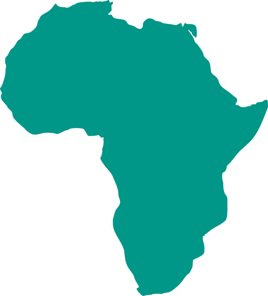 Africa Continent Clipart (540x596), Png Download