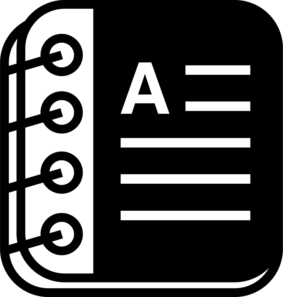 Notebook With Text Lines Comments - Icon Clipart (932x980), Png Download