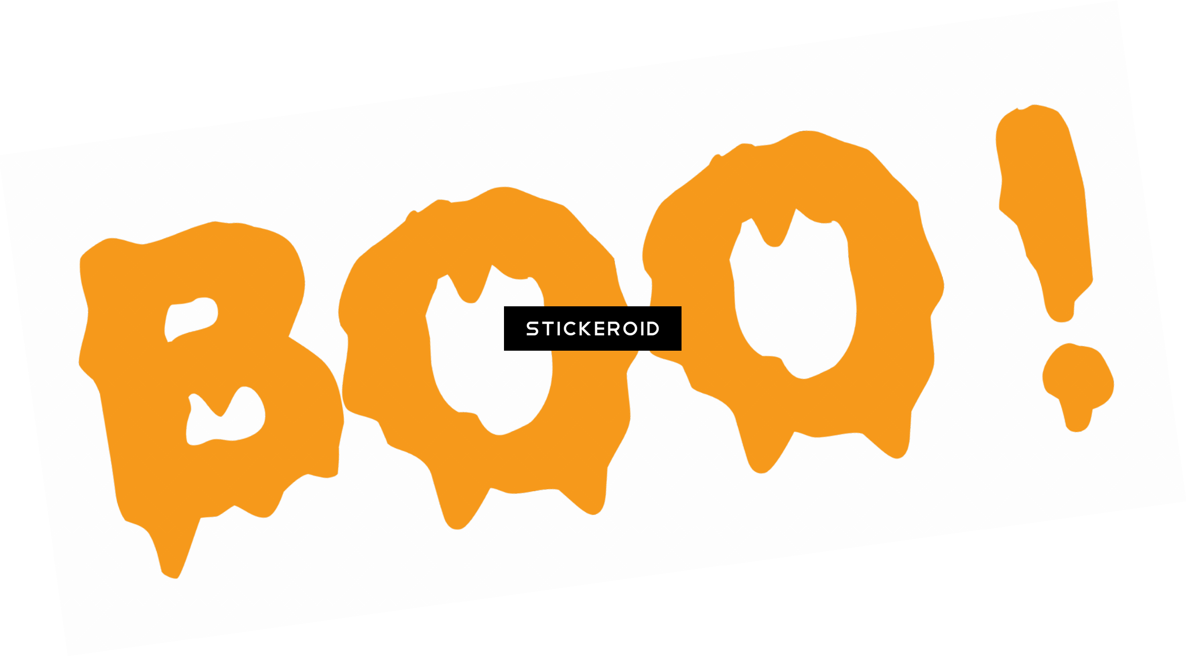 Boo - Halloween Decoration Witch Pattern Removable Wall Sticker Clipart (2405x1332), Png Download