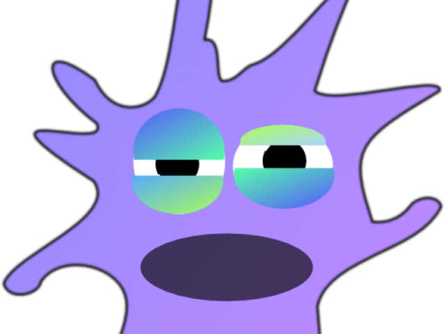 Notebook Clipart Violet - Celula Dendritica Dibujo Animado - Png Download (640x480), Png Download