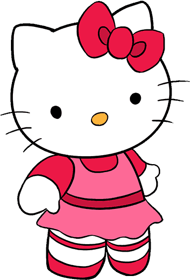 How To Draw Kitty In A Few - Love Hello Kitty Drawing Clipart (678x600), Png Download