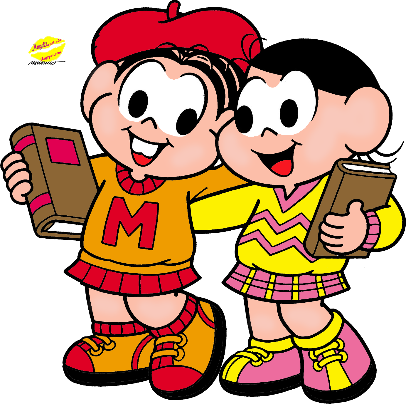Magali, Sua Linda - Imagens Da Magali E Monica Clipart (1383x1375), Png Download