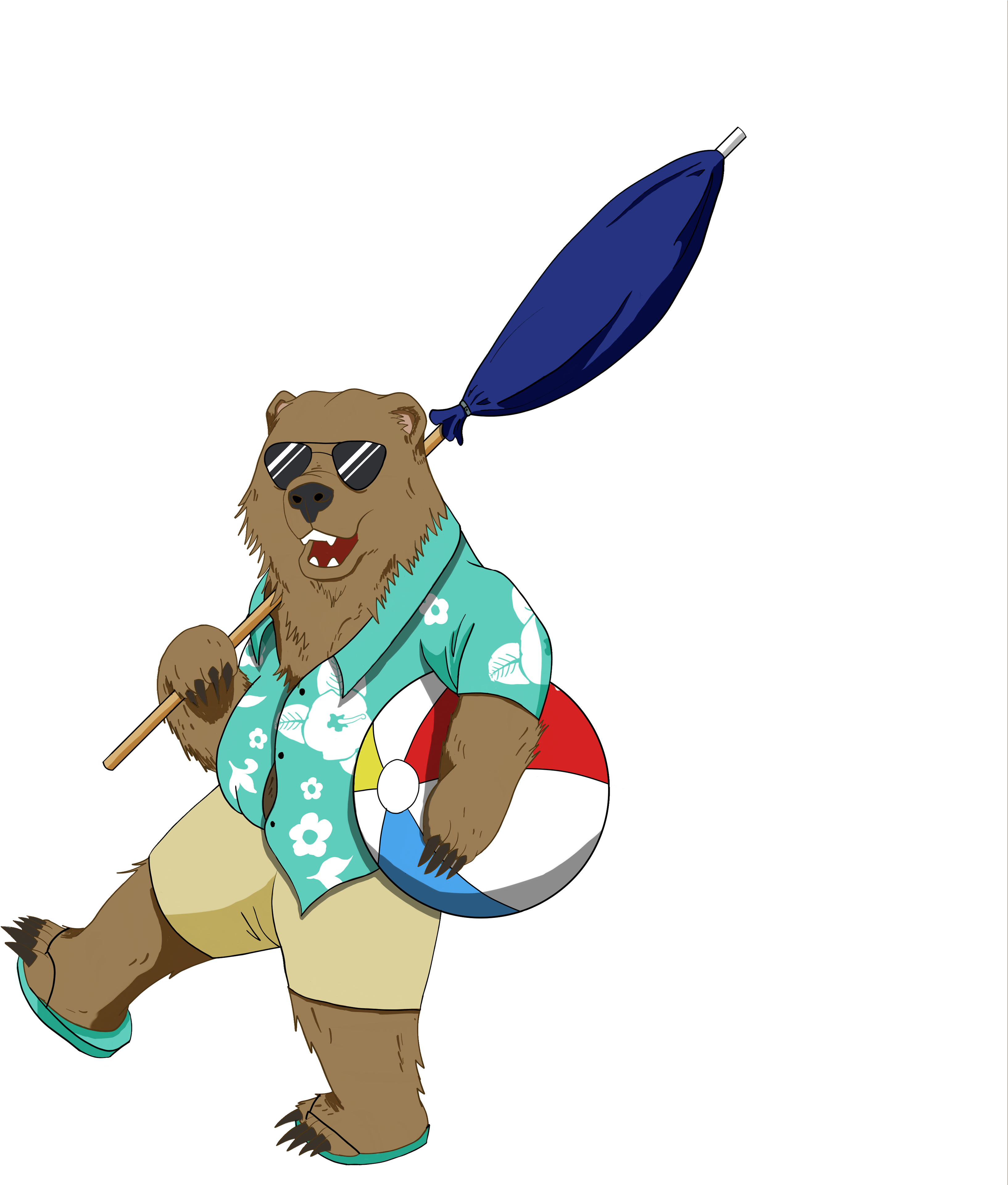 Beach Clipart (1400x1400), Png Download